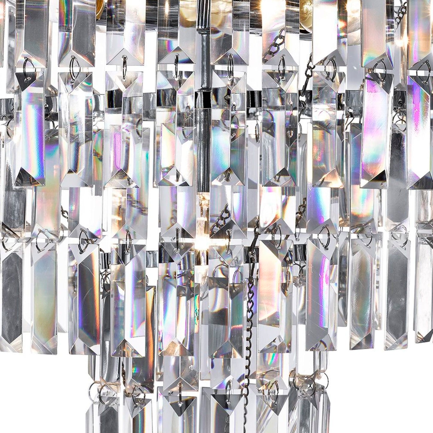 Empire 5 Light Chrome and Crystal Chandelier