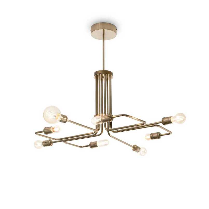 Triumph Sp8 - 8 Light Antiqued Brass Pendant Lamp