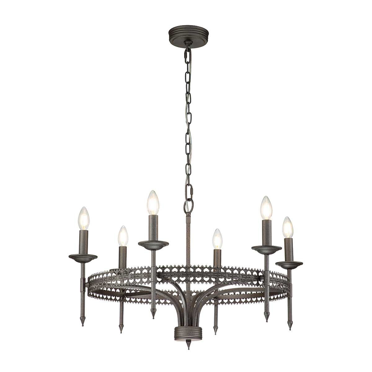 Crown 6 Light English Chandelier