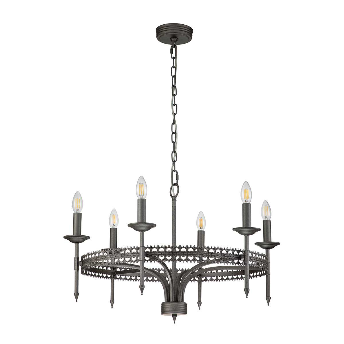 Crown 6 Light English Chandelier