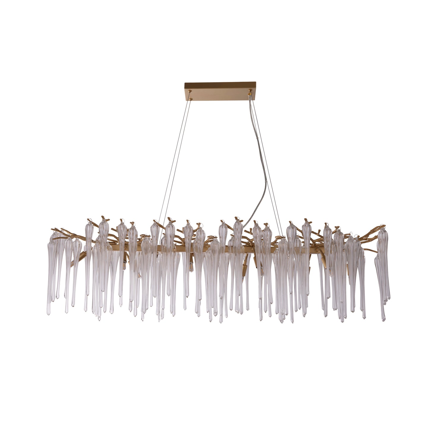 Heritage 10Lt Diner Bar Pendant, Gold and Glass