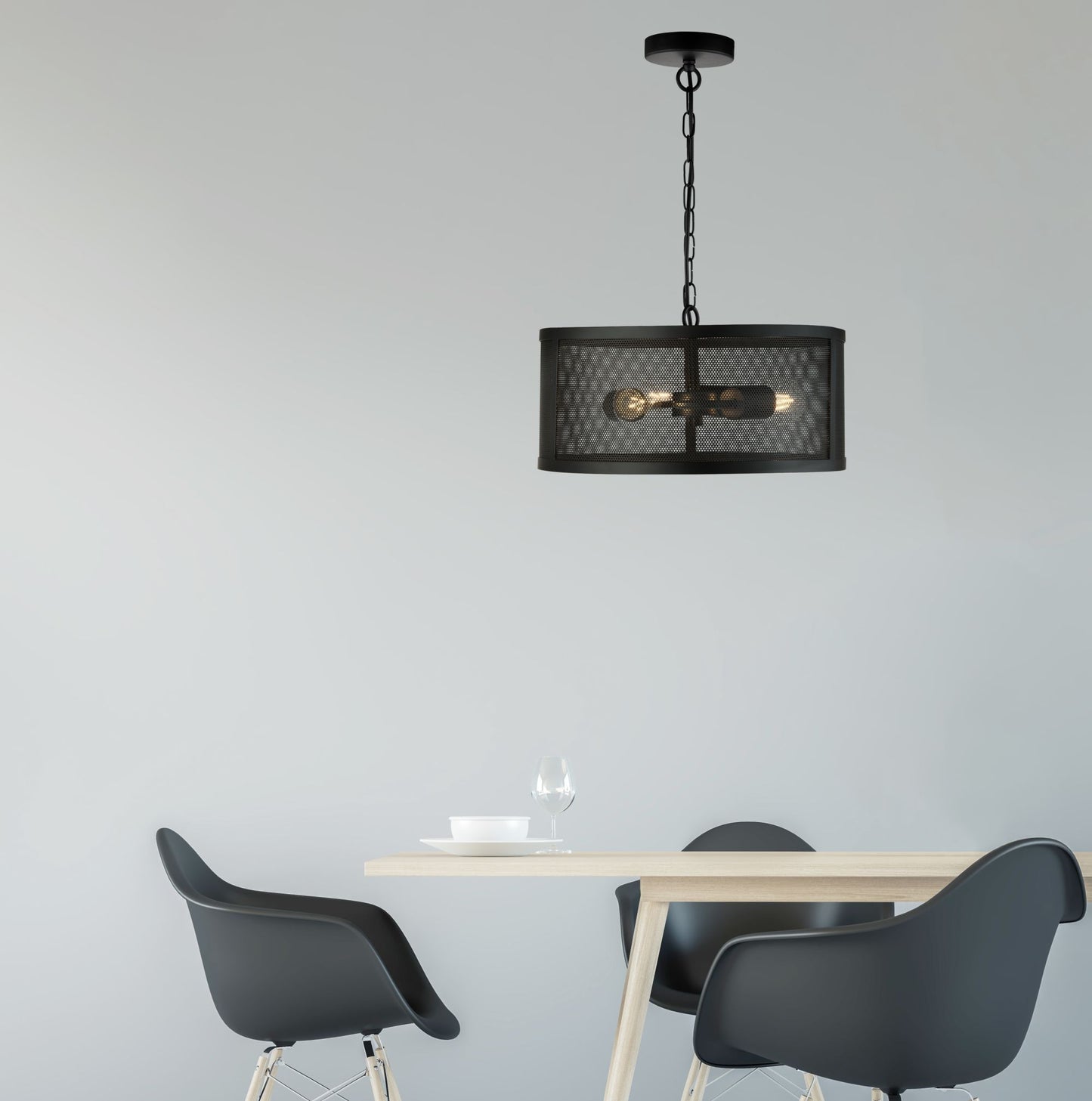 Fishnet 3 Light Country Style Pendant
