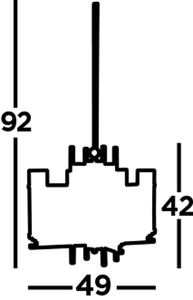 Milo 4 Light Modern Pendant Lamp- Chrome & Glass Shades