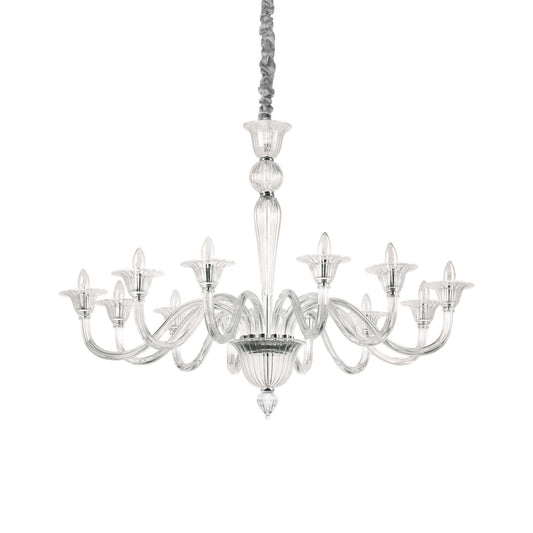 Brigitta Sp12, 12 Light Blown Glass Chandelier