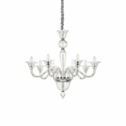 Brigitta Sp8, 8 Light Blown Glass Chandelier