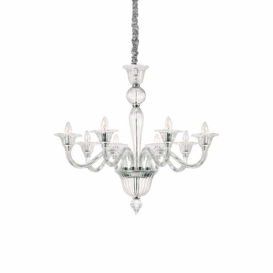 Brigitta Sp8, 8 Light Blown Glass Chandelier