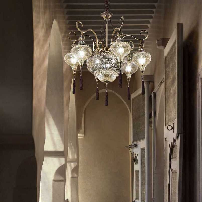 Harem, 9 lights, Arabesque Style Candelier