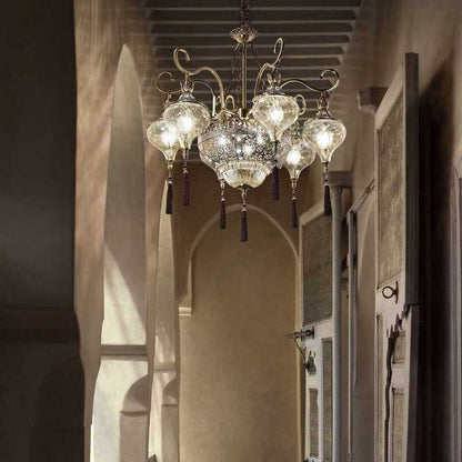 Harem, 9 lights, Arabesque Style Candelier