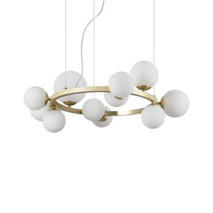 Perlage Sp11, 11 Light Blown Glass Pendant Lamp Suspension