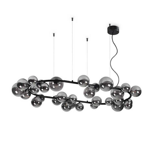 Perlage Sp30, 30 Light Blown Glass Pendant Lamp Suspension