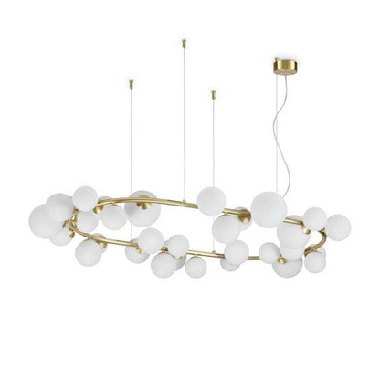 Perlage Sp30, 30 Light Blown Glass Pendant Lamp Suspension