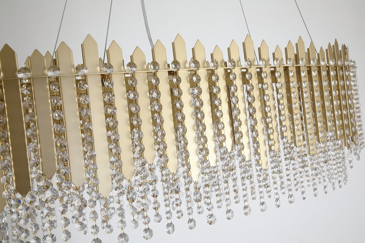 Spear Oval Dining Room Pendant Lamp