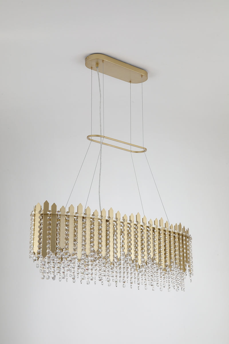Spear Oval Dining Room Pendant Lamp