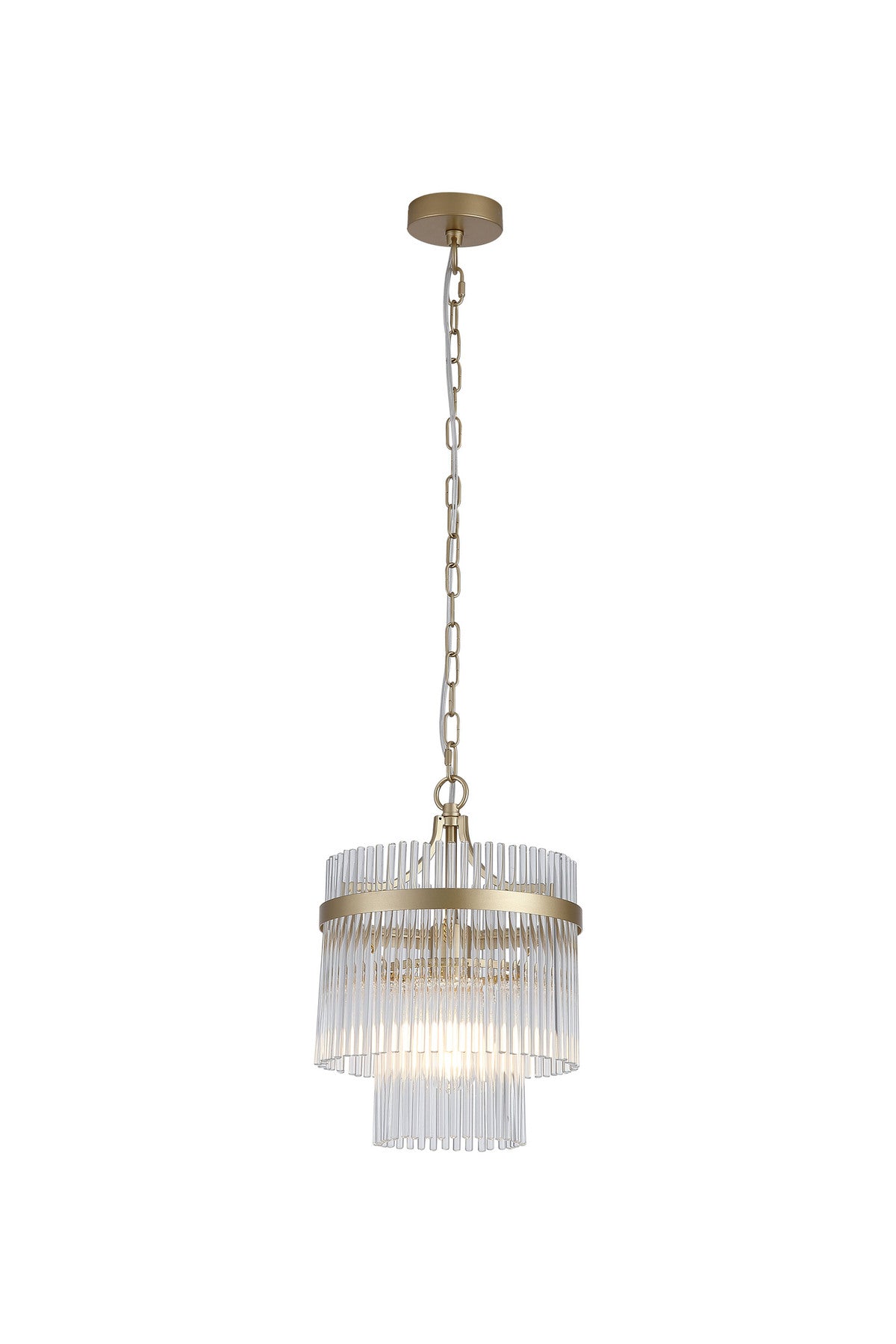 Lara, Gold and Glass Pendant Lamp