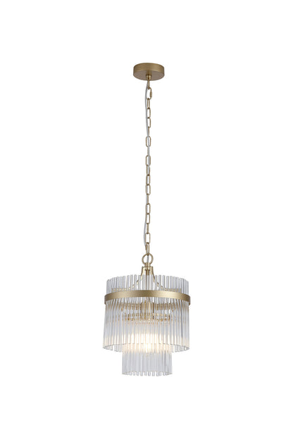 Lara, Gold and Glass Pendant Lamp