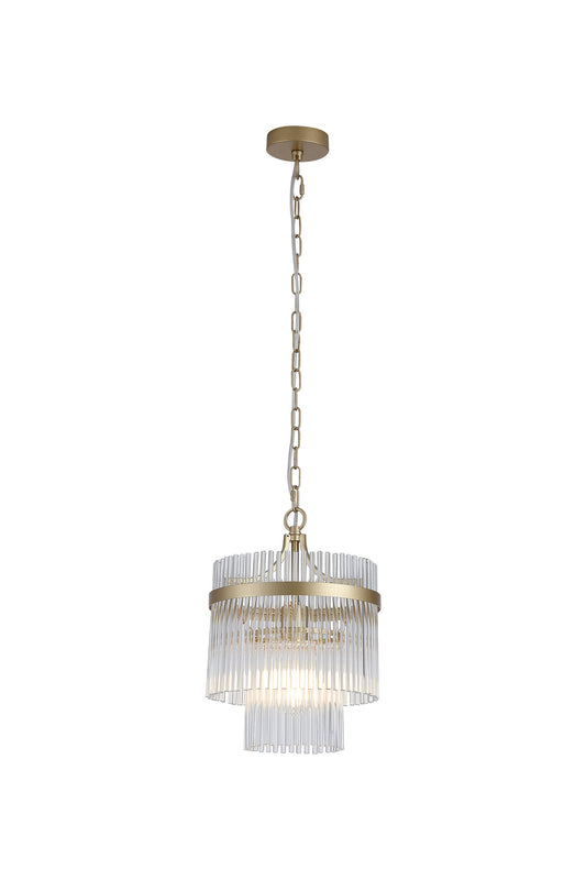 Lara, Gold and Glass Pendant Lamp